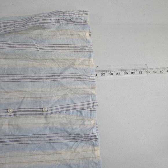 Linen Club Room luxury short sleeve button down shirt L linen 6842 - Picture 4 of 6